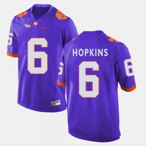 Men #6 College Football DeAndre Hopkins Clemson Jersey Purple 686324-279