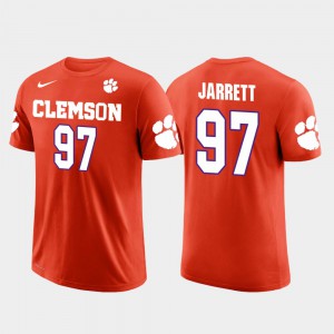 Atlanta Falcons Football #97 Grady Jarrett Clemson T-Shirt Future Stars Mens Orange 501821-239