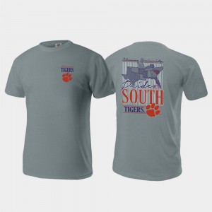 Men's Gray Comfort Colors Pride of the South Clemson T-Shirt 514577-536