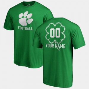 Fanatics Big & Tall Dubliner St. Patrick's Day Kelly Green For Men's Clemson Customized T-Shirt #00 717074-999