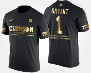 Black Martavis Bryant Clemson T-Shirt Gold Limited Short Sleeve With Message #1 For Men's 367472-148