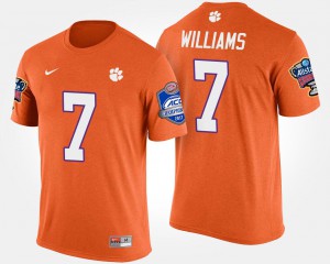 #7 Atlantic Coast Conference Sugar Bowl Bowl Game Mike Williams Clemson T-Shirt Men Orange 849162-623