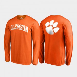 Orange Primetime Clemson T-Shirt For Men Long Sleeve 881366-629