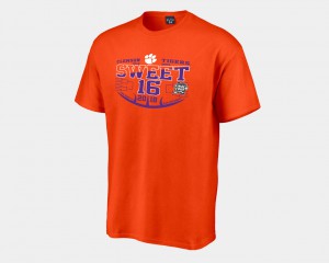 Sweet 16 Bound For Men Orange 2018 March Madness Basketball Tournament Clemson T-Shirt 787193-994