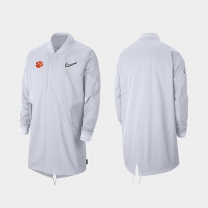 White For Men's Clemson Jacket 2019 College Football Playoff Bound Sideline Full-Zip 219238-577