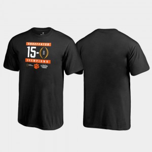2018 National Champions Black Youth Undefeated College Football Playoff Clemson T-Shirt 581070-780