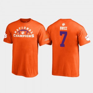 Orange Kids 2018 National Champions Pylon Chase Brice Clemson T-Shirt #7 264900-317