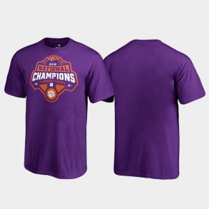 Gridiron College Football Playoff Clemson T-Shirt Kids Purple 2018 National Champions 208547-853